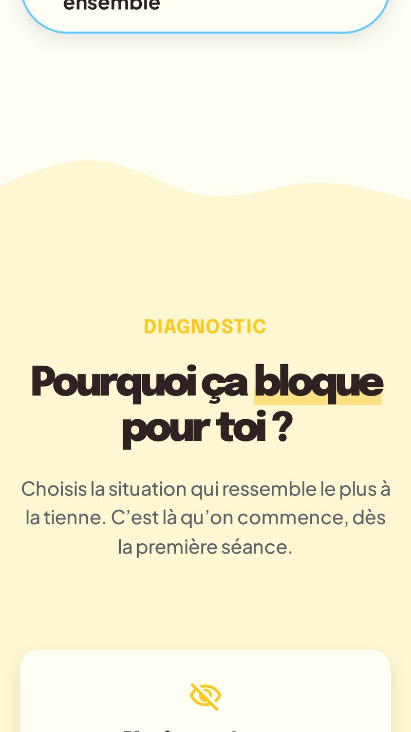 Version mobile du site