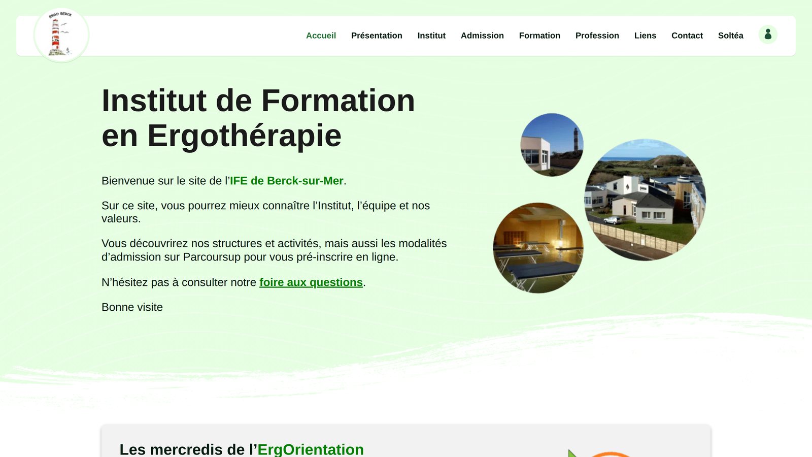 Aperçu du site de IFE Berck