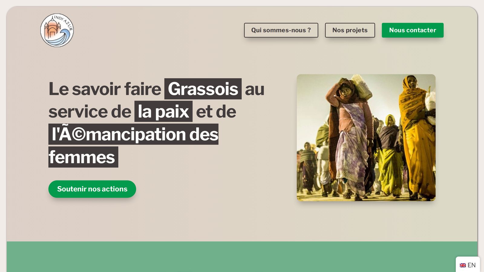 Aperçu du site de Indi'Azur