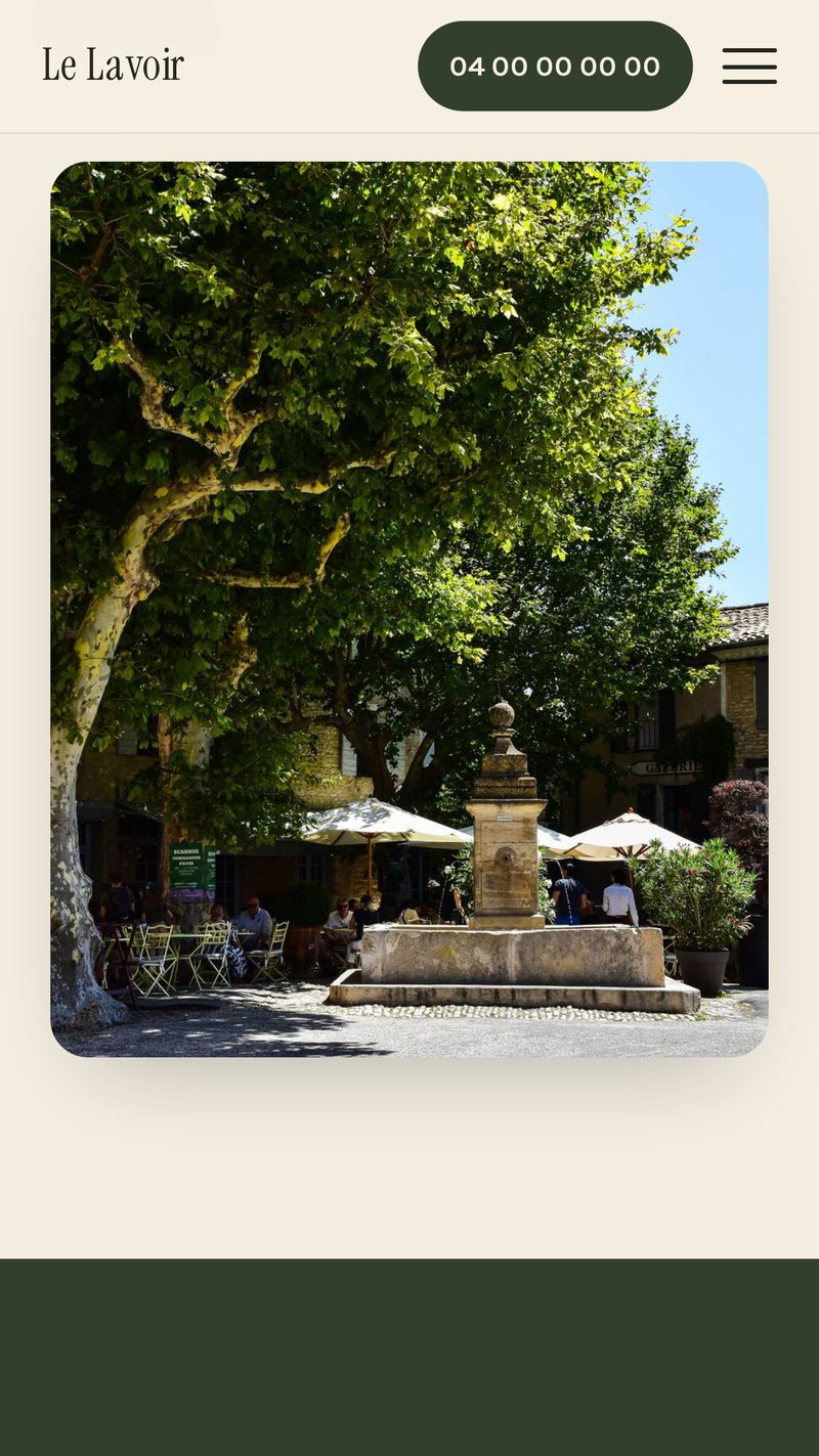 Version mobile du site