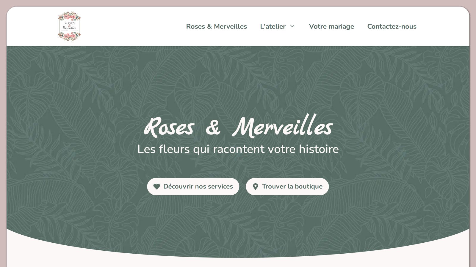 Aperçu du site de Roses et Merveilles